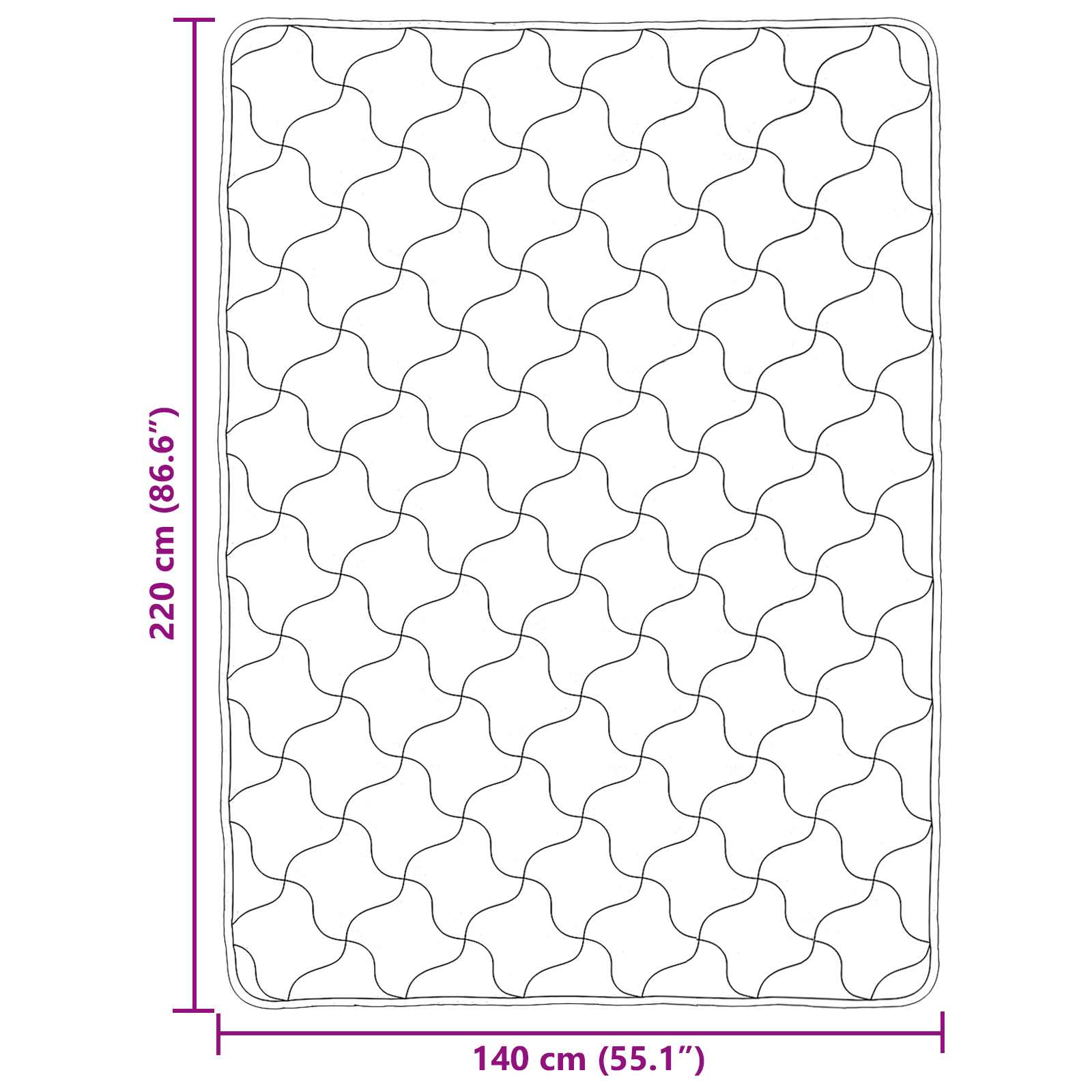 Duvet Estivo Crema 140 x 220 cm Microfibra e Fleece Teddy