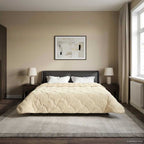 Duvet Estivo Crema 220 x 240 cm Microfibra e Fleece Teddy