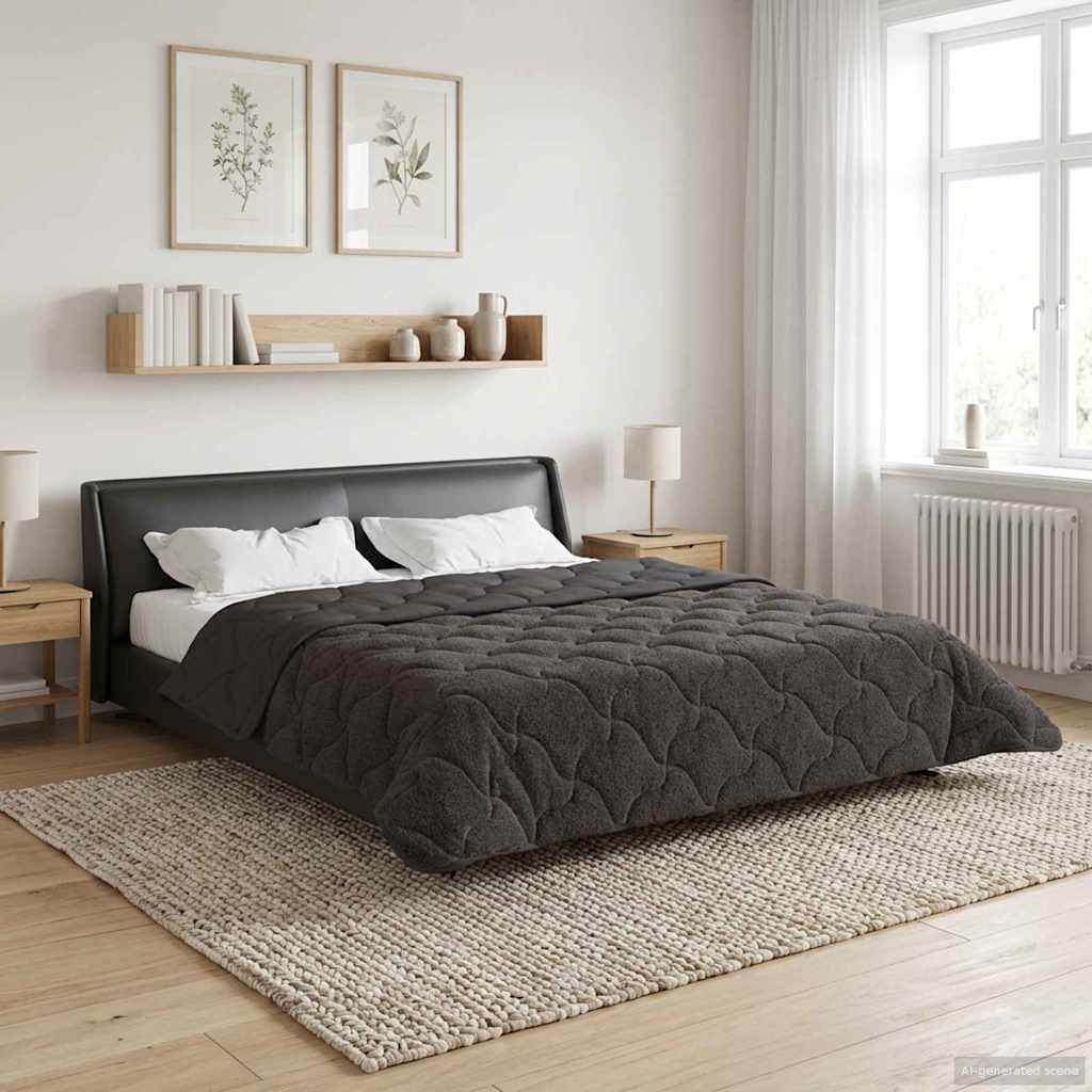 Piumone Completo Annuale Trapuntato Antracite 220 x 240 cm
