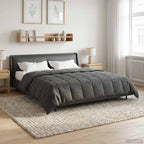 Piumone Completo Annuale Trapuntato Antracite 220 x 260 cm