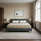 Piumone Completo Annuale Trapuntato Grigio chiaro 220 x 260 cm