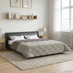 Piumone Completo Annuale Trapuntato Grigio chiaro 240 x 260 cm