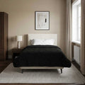 Piumone Completo Annuale Trapuntato Nero 140 x 220 cm