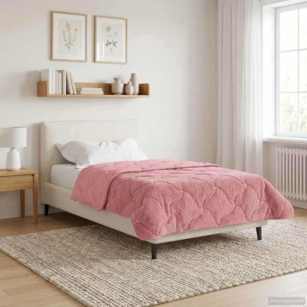 Piumone Completo Annuale Trapuntato Rosa 135 x 200 cm