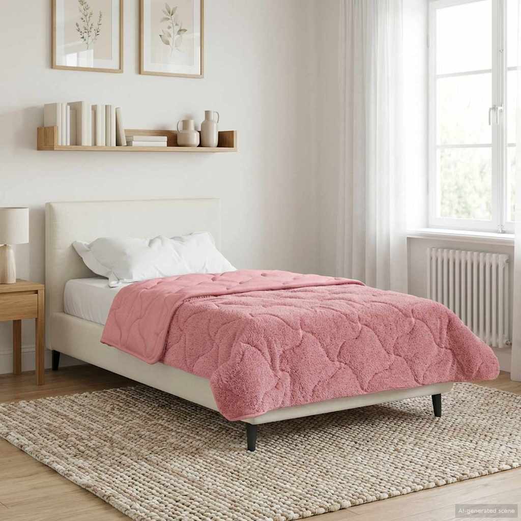 Piumone Completo Annuale Trapuntato Rosa 140 x 220 cm