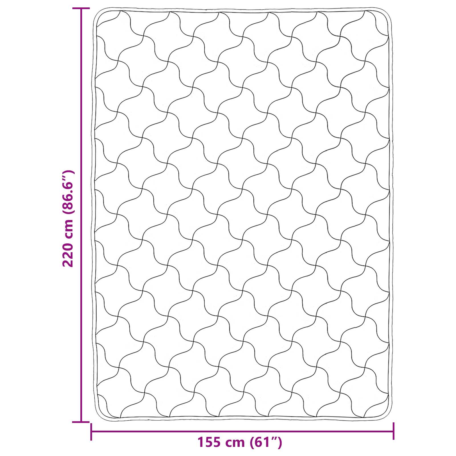 Piumone Completo Annuale Trapuntato Talpa 155 x 220 cm