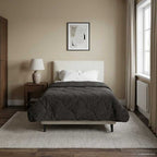 Duvet Invernale Trapuntato Antracite 155 x 200 cm