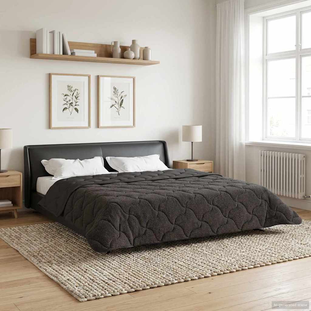 Duvet Invernale Trapuntato Antracite 200 x 200 cm