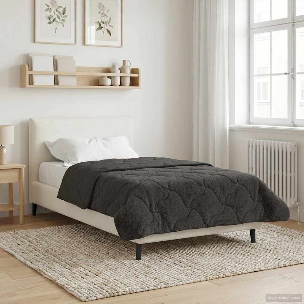 Duvet Invernale Trapuntato Antracite 140 x 220 cm