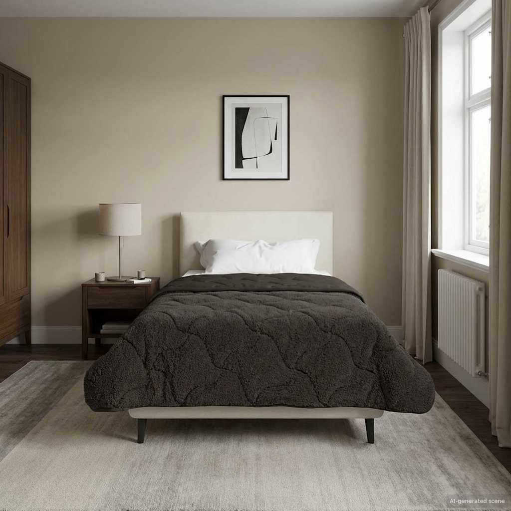 Duvet Invernale Trapuntato Antracite 155 x 220 cm