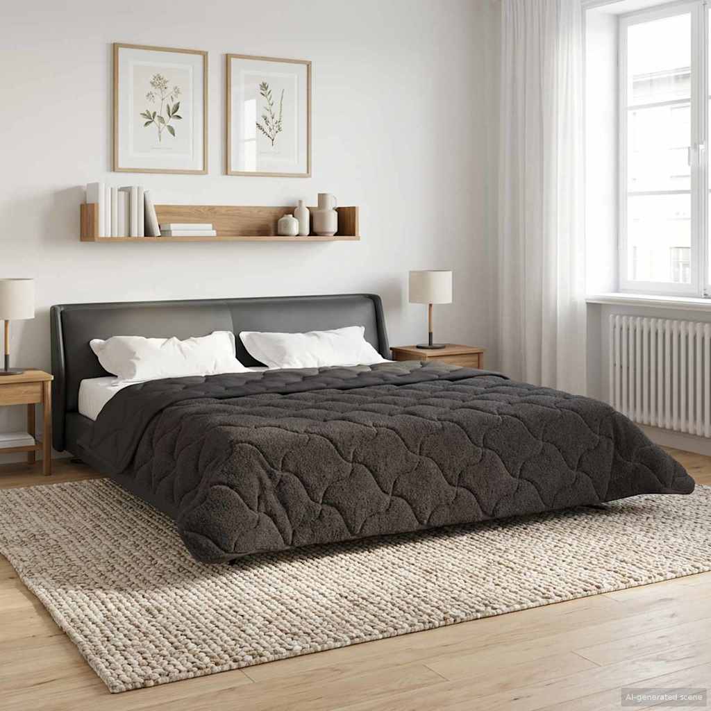 Duvet Invernale Trapuntato Antracite 220 x 240 cm