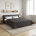 Duvet Invernale Trapuntato Antracite 220 x 260 cm