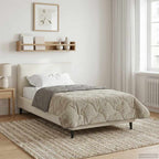 Duvet Invernale Trapuntato Grigio chiaro 135 x 200 cm