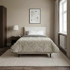 Duvet Invernale Trapuntato Grigio chiaro 135 x 200 cm