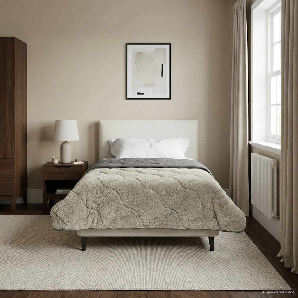 Duvet Invernale Trapuntato Grigio chiaro 140 x 220 cm