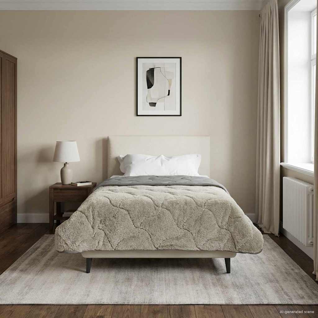 Duvet Invernale Trapuntato Grigio chiaro 155 x 200 cm
