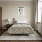 Duvet Invernale Trapuntato Grigio chiaro 155 x 200 cm