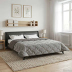 Duvet Invernale Trapuntato Grigio chiaro 200 x 240 cm