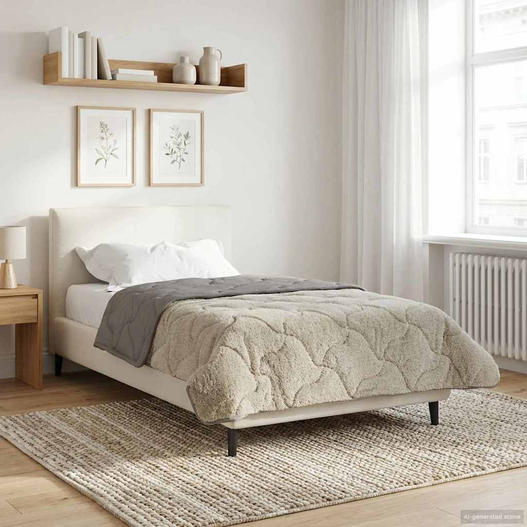Duvet Invernale Trapuntato Grigio chiaro 155 x 220 cm