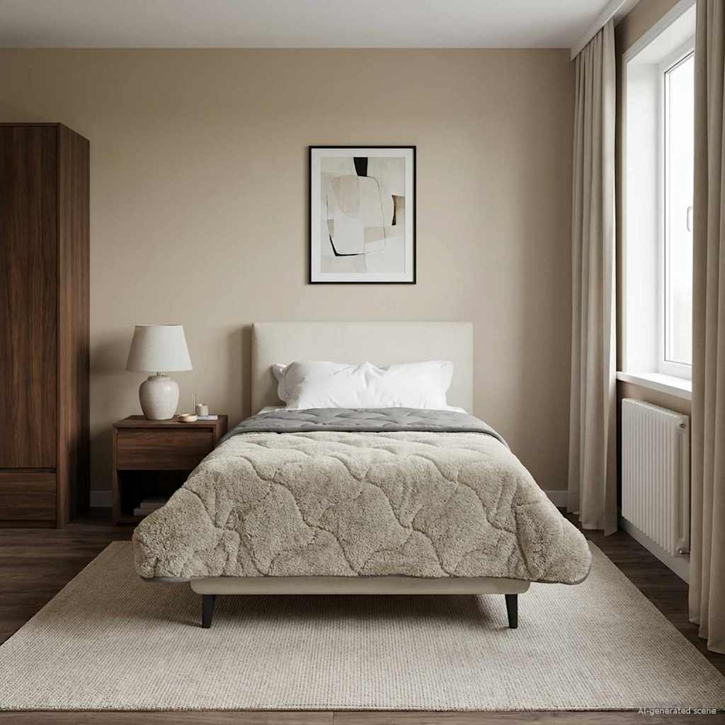 Duvet Invernale Trapuntato Grigio chiaro 155 x 220 cm