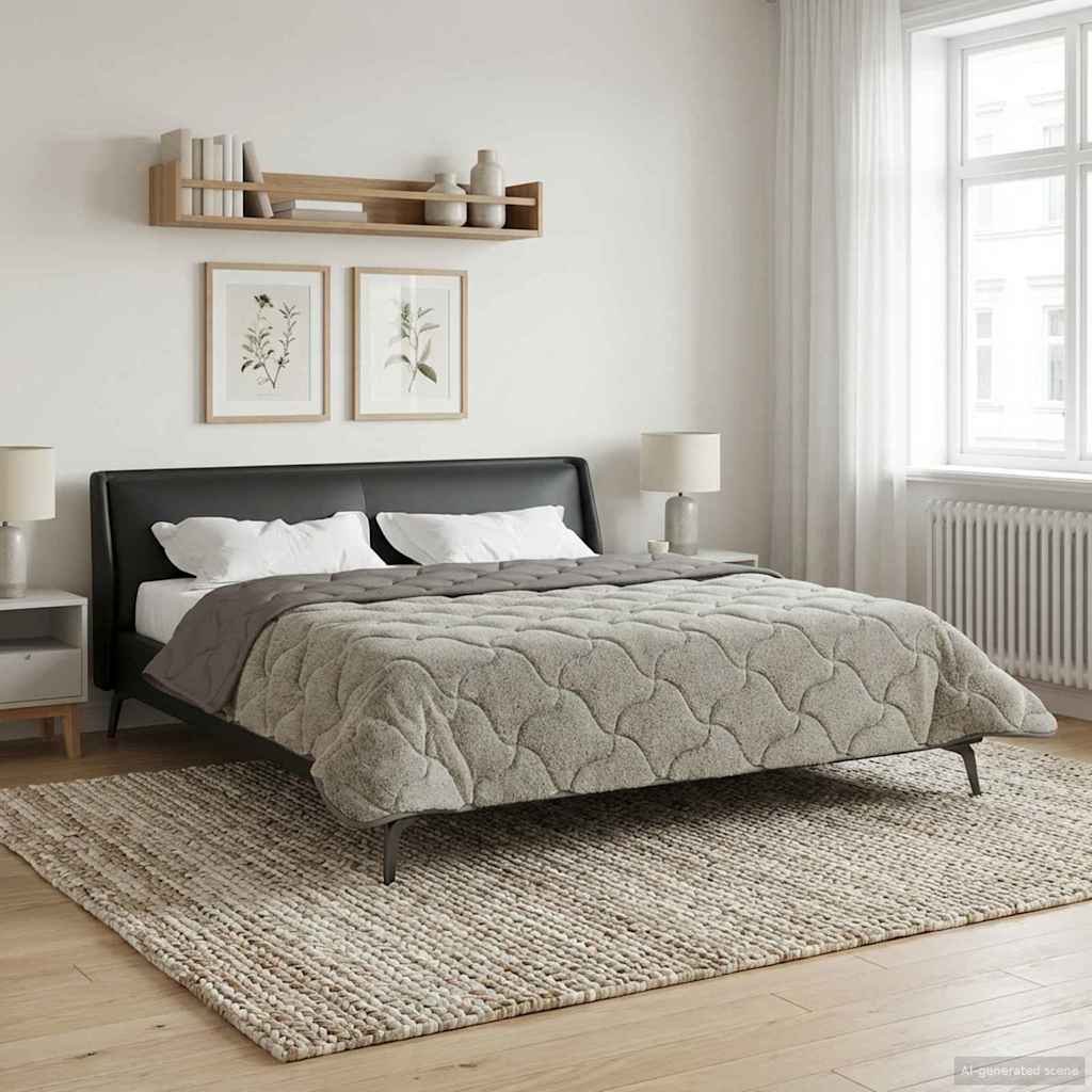 Duvet Invernale Trapuntato Grigio chiaro 220 x 260 cm