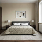 Duvet Invernale Trapuntato Grigio chiaro 220 x 260 cm