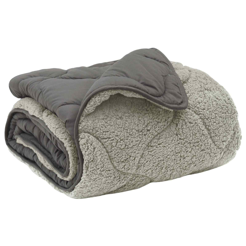Duvet Invernale Trapuntato Grigio chiaro 240 x 260 cm