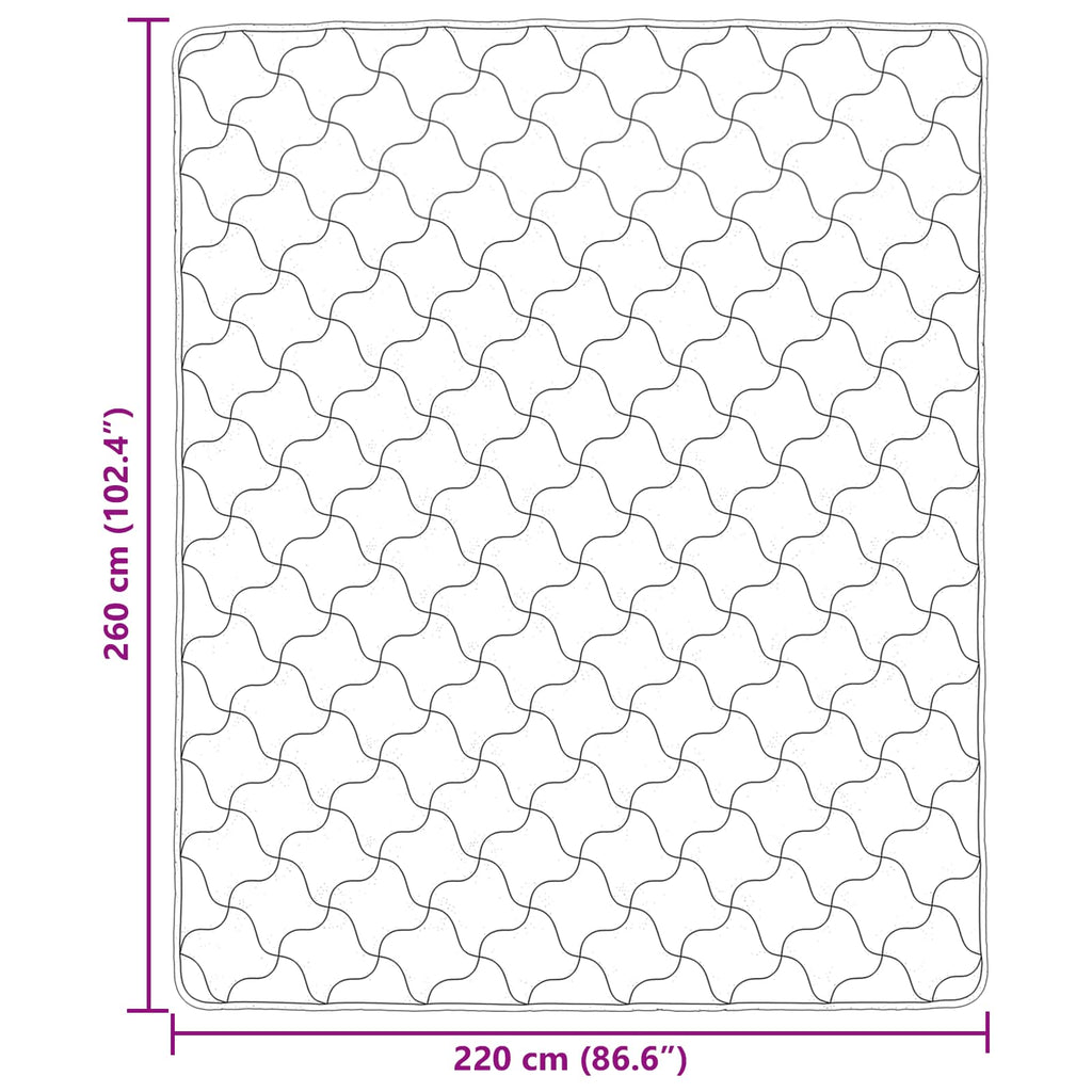 Duvet Invernale Nero 220 x 260 cm Microfibra e Fleece Teddy