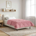 Duvet Invernale Rosa 135 x 200 cm Microfibra e Fleece Teddy