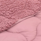 Duvet Invernale Rosa 155 x 200 cm Microfibra e Fleece Teddy
