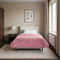 Duvet Invernale Rosa 140 x 220 cm Microfibra e Fleece Teddy