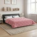 Duvet Invernale Rosa 200 x 220 cm Microfibra e Fleece Teddy