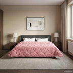 Duvet Invernale Rosa 200 x 220 cm Microfibra e Fleece Teddy
