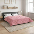 Duvet Invernale Rosa 220 x 240 cm Microfibra e Fleece Teddy
