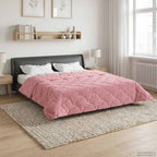 Duvet Invernale Rosa 220 x 240 cm Microfibra e Fleece Teddy