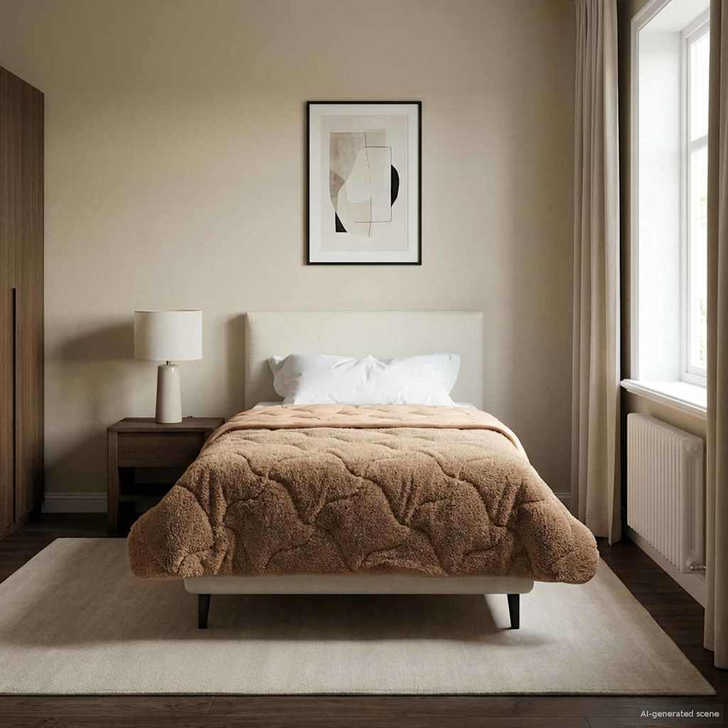 Duvet Invernale Talpa 135 x 200 cm Microfibra e Fleece Teddy