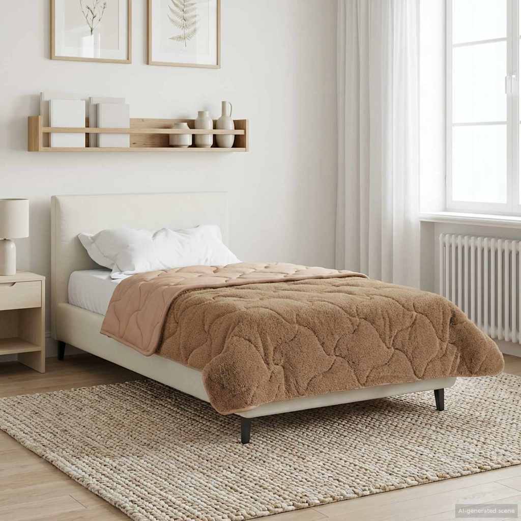 Duvet Invernale Talpa 155 x 200 cm Microfibra e Fleece Teddy