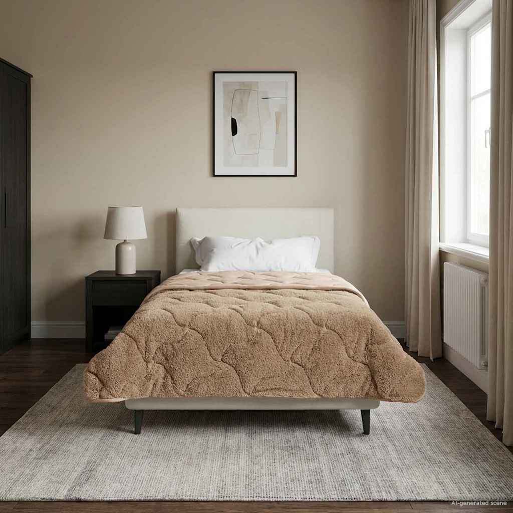 Duvet Invernale Talpa 155 x 200 cm Microfibra e Fleece Teddy