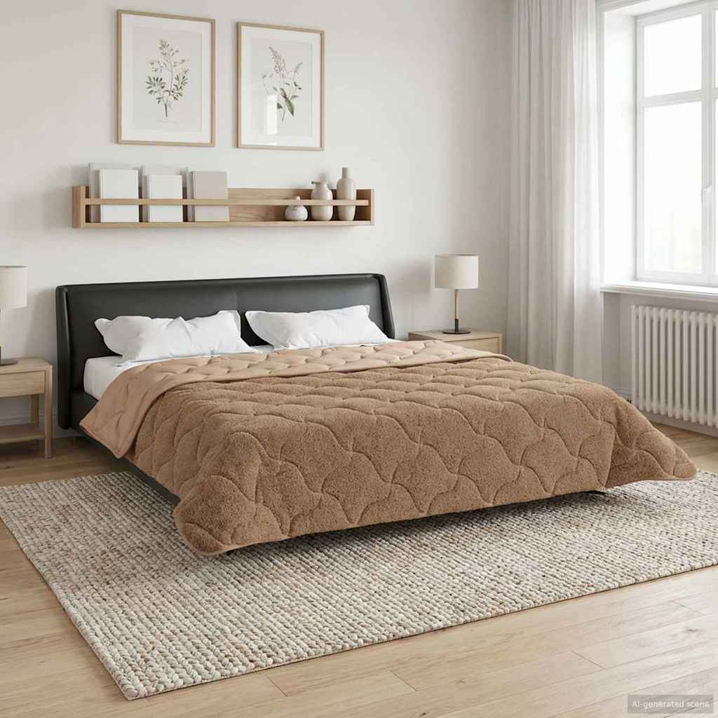 Duvet Invernale Talpa 200 x 240 cm Microfibra e Fleece Teddy