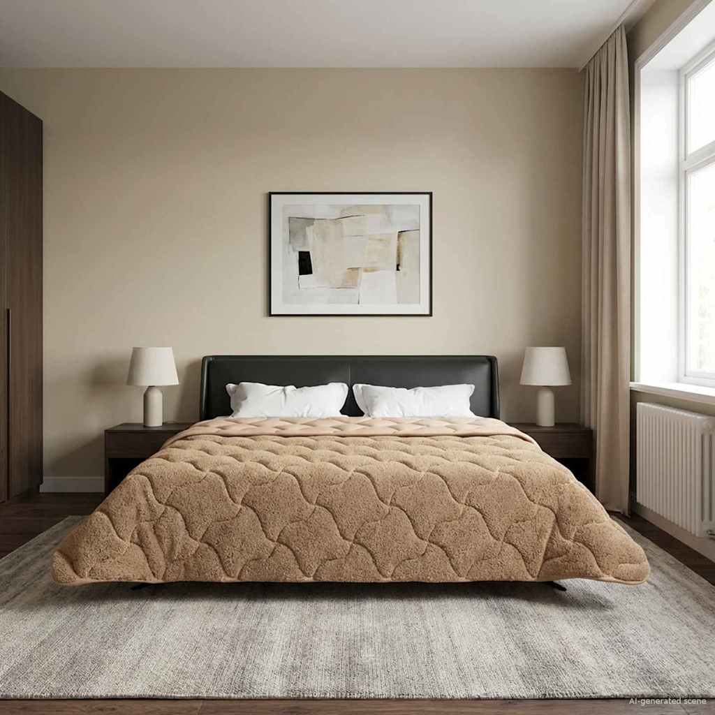 Duvet Invernale Talpa 200 x 240 cm Microfibra e Fleece Teddy