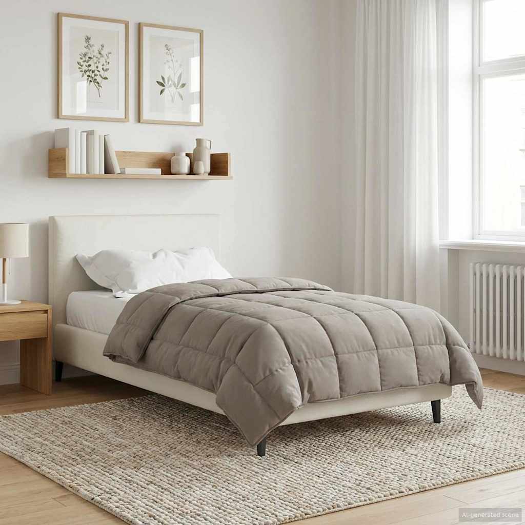 Duvet Invernale Talpa 135 x 220 cm Microfibra e Fleece Teddy