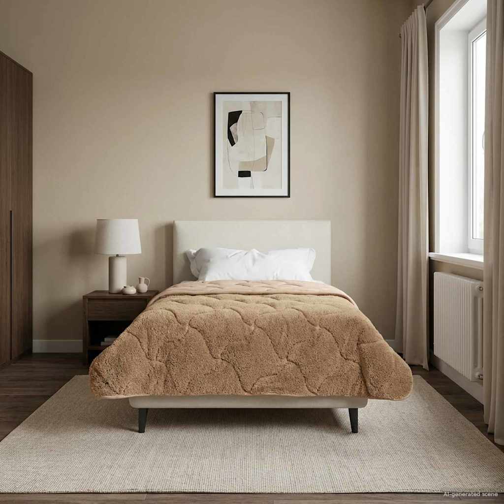 Duvet Invernale Talpa 140 x 220 cm Microfibra e Fleece Teddy