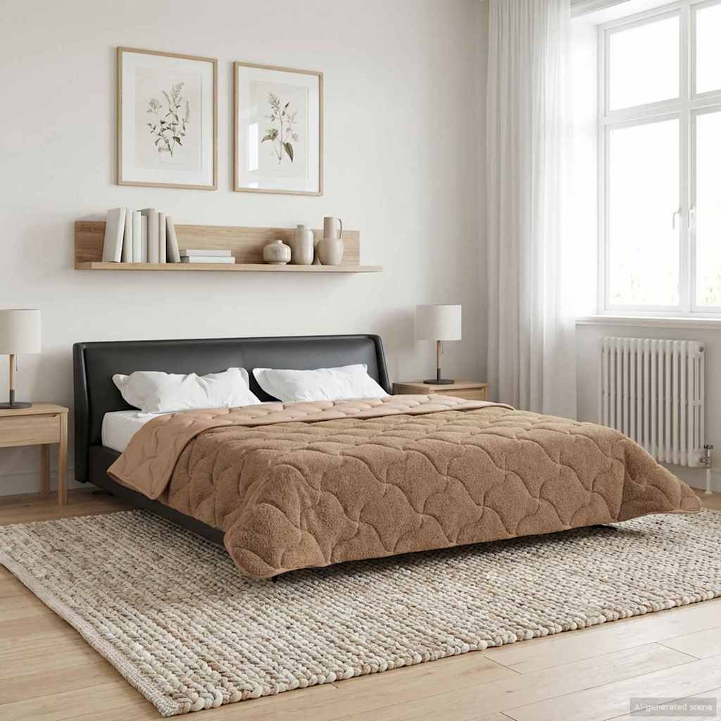 Duvet Invernale Talpa 200 x 220 cm Microfibra e Fleece Teddy