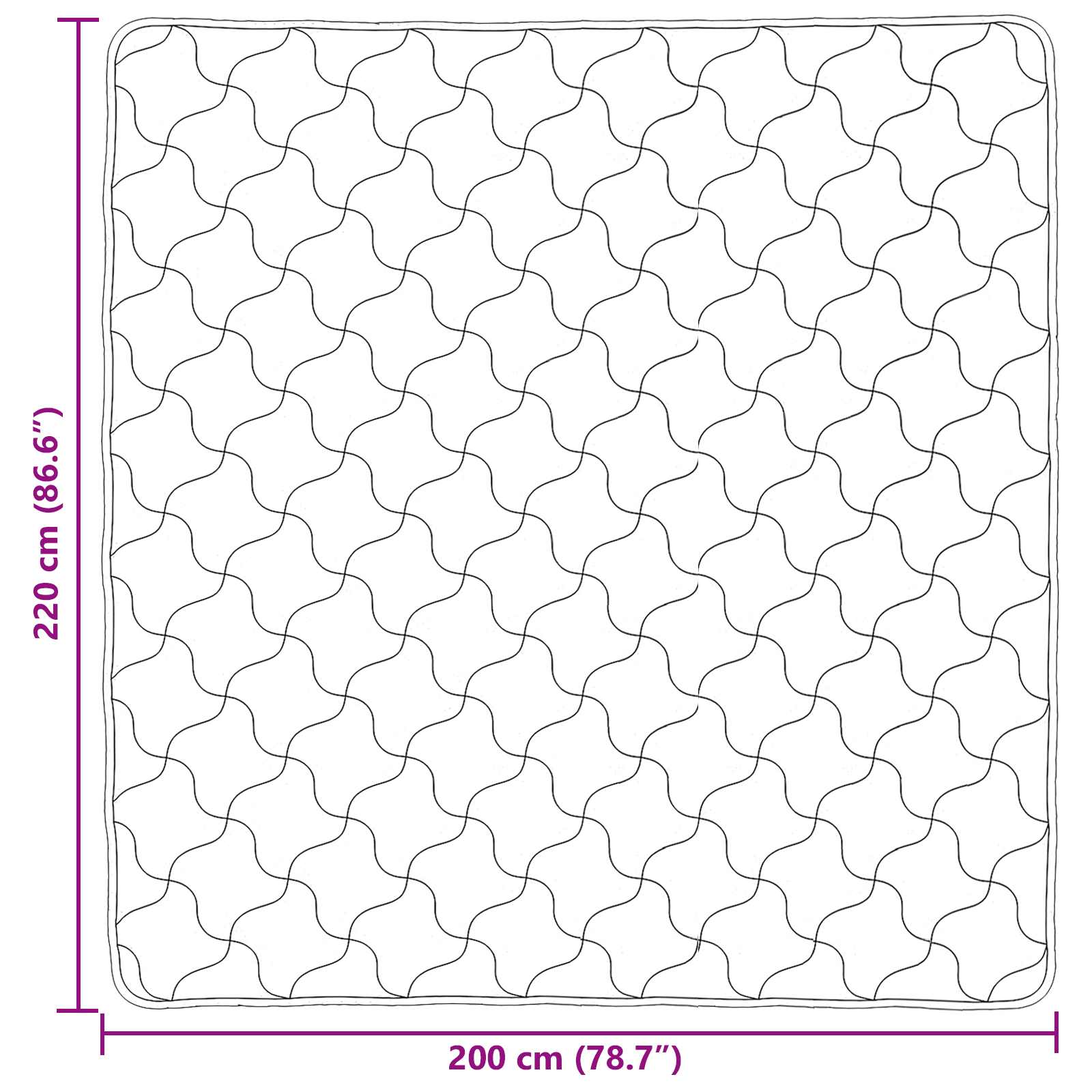 Duvet Invernale Talpa 200 x 220 cm Microfibra e Fleece Teddy