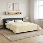 Duvet Invernale Crema 200 x 240 cm Microfibra e Fleece Teddy