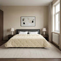 Duvet Invernale Crema 200 x 240 cm Microfibra e Fleece Teddy