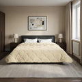 Duvet Invernale Crema 200 x 220 cm Microfibra e Fleece Teddy