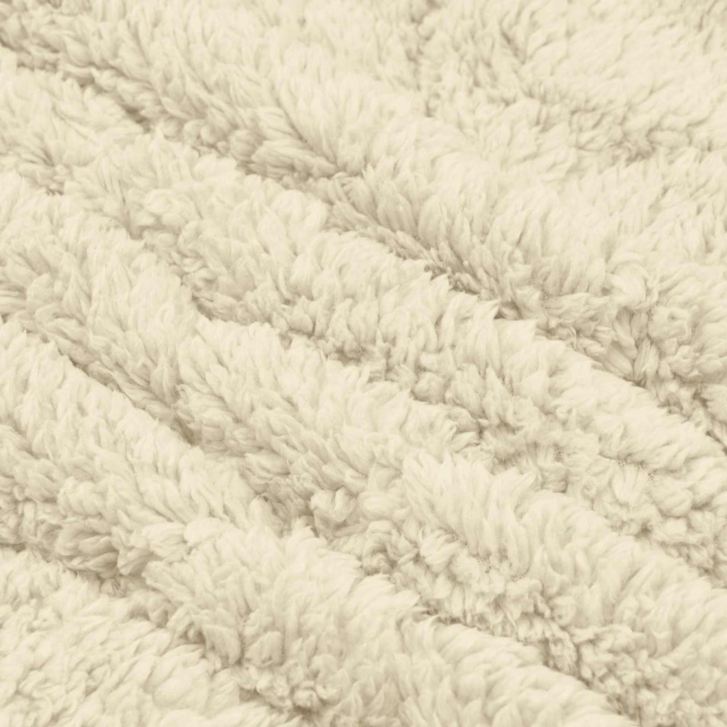 Duvet Invernale Crema 220 x 260 cm Microfibra e Fleece Teddy