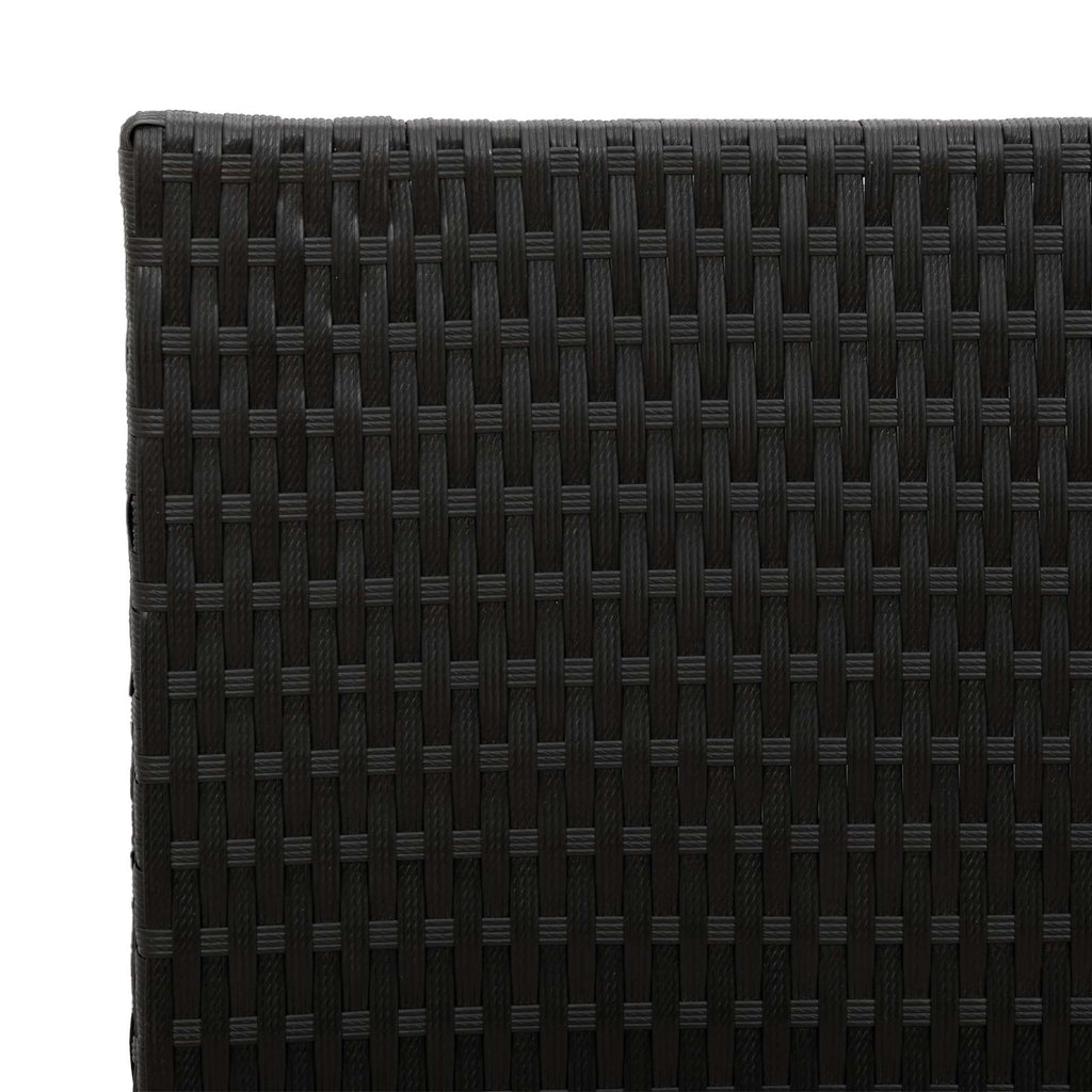 Vasetto alto Nero 55 x 22 x 70 cm polyrattan