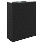 Vasetto alto Nero 55 x 22 x 70 cm polyrattan